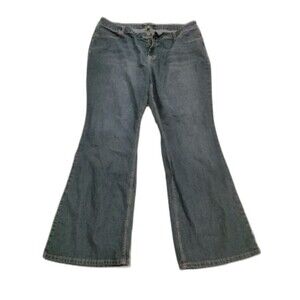 A3 Women's Plus Size Blue Jeans Size 16 Bootcut 28 Inch Length